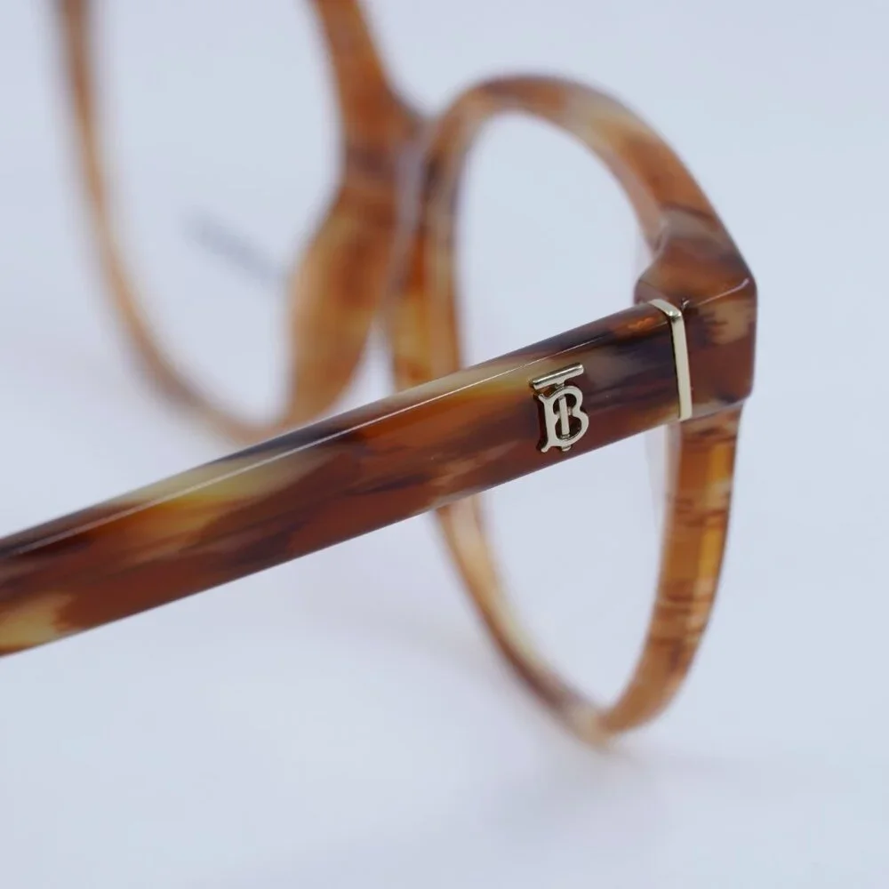 Burberry BE2332 3915 Eyeglasses Spotted Brown 52mm Square Frame - Picture 9 of 10